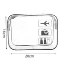 Axyaa Clear Makeup Bag Portable Travel Toiletry Pouch Waterproof PVC Storage Case