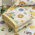 Axyaa Daisy Printed Cotton Air Conditioner Duvet, Easy Care for Summer