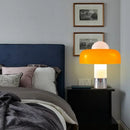 Axyaa Orange Glass Mushroom Floor Lamp Minimalist Lighting