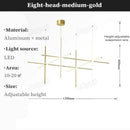 Axyaa Minimalist Villa Living Room LED Chandelier Staircase Lamp