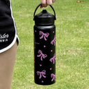 Axyaa Bow Thermos: 800ml Stainless Steel Insulated Vacuum Travel Tumbler