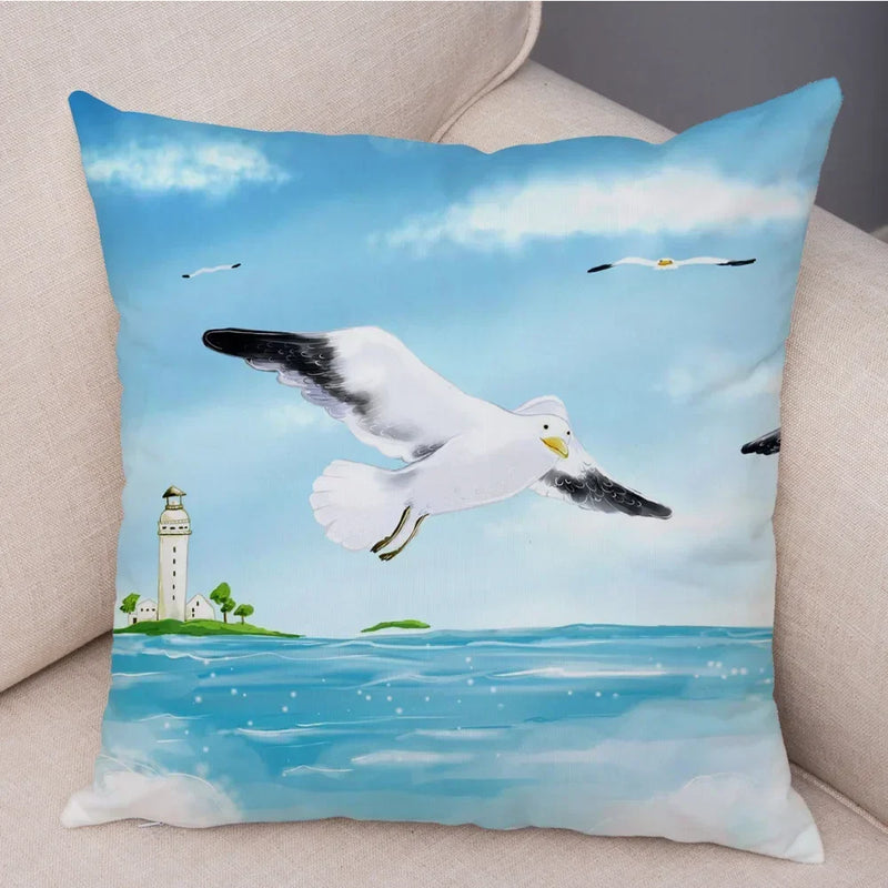 Axyaa Cartoon Design Pillowcase for Children's Room, Sofa, Home Decoration 45*45cm