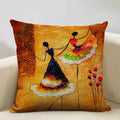 Axyaa African Woman Ethnic Cushion Cover 45x45cm