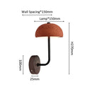 Axyaa Coral Red Mushroom LED Wall Light Retro Decor Sconce Lamp