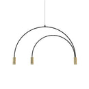 Axyaa Kitchen Island LED Chandelier Pendant Light Hanging Lamp Insulated Arc