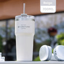 Axyaa Stainless Steel Insulation Cup with Straw for Hot and Cold Drinks