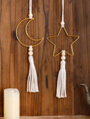 Axyaa Golden Star Moon Ramadan Hanging Ornaments Eid Mubarak Decor