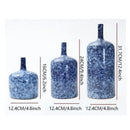 Axyaa Blue Ceramic Vase for Flower Arrangements and Home Decor