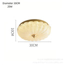 Axyaa Crystal Sand LED Ceiling Light for Home, Modern Acrylic Lampshade, Bright Room Lighting