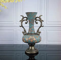 Axyaa Retro Resin Vase: Home Table Decor Ornaments for Livingroom, Hotel, Club