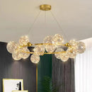 Axyaa Nordic Ring Star Chandelier Glass Ball Pendant Light