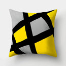 Axyaa Geometric Yellow Pillowcase for Chic Home Decor and Comfort