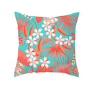 Axyaa Starfish Stripe Print Cushion Cover | Pink Coral Orange Home Decor Pillow Cover