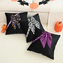 Axyaa Day of The Dead Lace Pillow Cover - Halloween Decor Pillowcase
