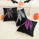 Axyaa Halloween Lace Pillow Cover Cojines Pumpkin Bat Home Sofa Decoration