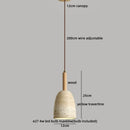 Axyaa Yellow Travertine LED Pendant Lamp Japan Style Pendant Lights