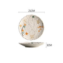 Axyaa Ceramic Vegetable Plate, Household Soup Rice Pasta Tableware, Commercial Salad Plate