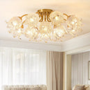 Axyaa Luxury Copper Ceiling Light Chandelier for Modern Living Room décor