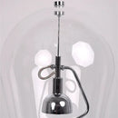 Axyaa Clear Glass Designer Floor Lamp with Adjustable Lampshade