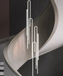 Axyaa LED Spiral Staircase Pendant Light for Modern Minimalist Villa Duplex