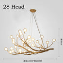 Axyaa Vintage Tree Branches LED Chandelier for Dining Room