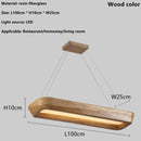 Axyaa Rectangle Pendant Lights: Minimalist Wabi Sabi Style for Dining Room, Coffee House, Bar