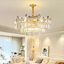 Axyaa Modern Crystal Chandelier Pendant Light - Luxury Decorative Fixture for Home