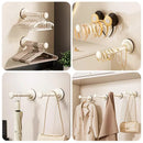 Axyaa Retractable Suction Cup Hanger Rack: Space-Saving Wall Organizer with Telescopic Rod