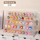 Axyaa Mini Food Toy Display Shelf Acrylic Storage Box Transparent Organizer