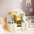 Axyaa Desktop Storage Organizer with Drawers & Pen Holder for Office, Study or Home