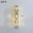 Axyaa Crystal Wall Lamp: Elegant LED Lighting for Luxury Living Room, Bedroom, Dining Room