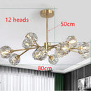 Axyaa Crystal Chandelier for Living Room Bedroom Dining Room Lighting
