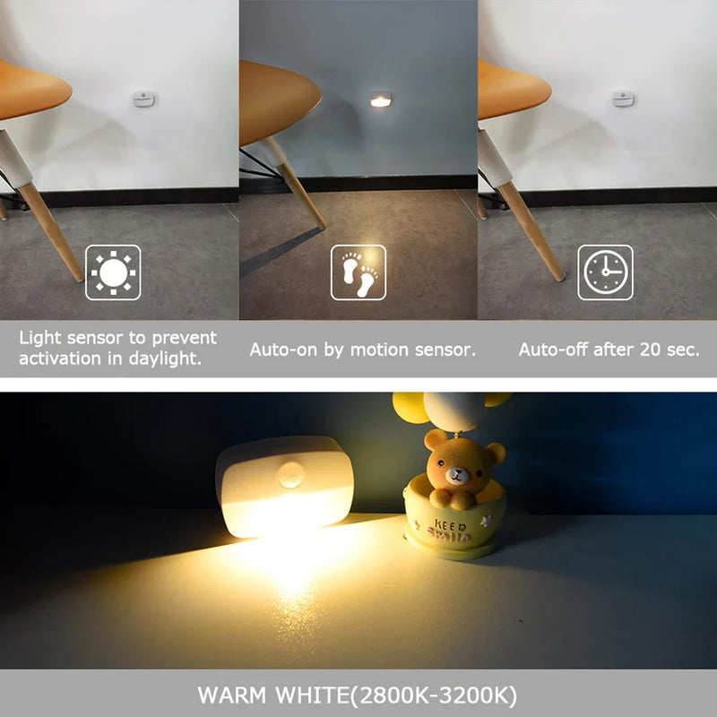 Axya Smart Motion Sensor Night Light for Wardrobe Toilet Corridor