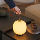 Cream Glass Table Lamp Axyaa - Antique Design Night Light Charger Ai Bedside