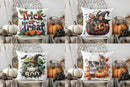 Axyaa Halloween Trick or Treat Pillow Cover for Sofa, Bedroom, Car - Cushion Cover