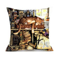 Axyaa Naughty Cat Cushion Cover - Cute Cartoon Throw Pillow Case for Home Decor