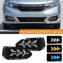 Axyaa LED DRL Fog Lamp for Honda Fit Jazz 2018 2019 - White Yellow Blue