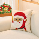 Axyaa Christmas Embroidered Throw Pillows for Living Room Sofas & Holiday Parties