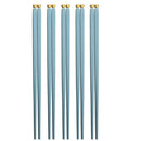 Axyaa Japanese Sushi Chopsticks Set Reusable Alloy Korean Tableware Pair.