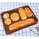 Axyaa Rattan Fruit Plate: Retro Woven Multipurpose Basket for Snacks, Candy & Sundry Storage