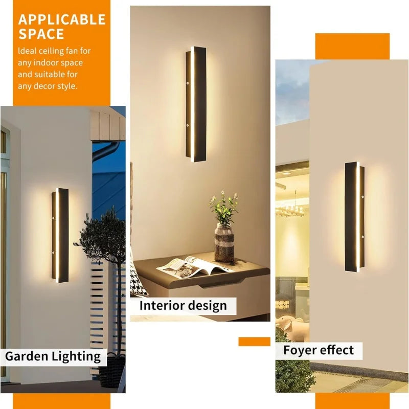 Axyaa Waterproof LED Wall Lamp for Outdoor Garden Balcony Porch Villa Lighting