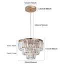 Nordic Crystal Pendant Ceiling Light by Axyaa - Room Decor & Bedroom Chandelier