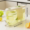 Axyaa 4L Plastic Beverage Dispenser with Faucet for Refrigerator