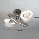 Axyaa Ceiling Fan with LED Light & Control for Modern Bedroom & Living Room