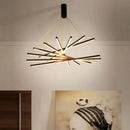 AXYAA Minimalist Duplex LED Chandelier for Living Room, Restaurant, Villa Hall