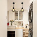 Axyaa Industrial Black Pendant Light Fixture, E27 Base for Hallway and Balcony