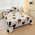 Axyaa Panda Print Milk Velvet Queen Size Blanket - Soft & Warm Flannel Sofa Throw