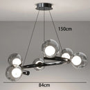 Axyaa Glass Ball LED Pendant Lights - Nordic Minimalist Hanging Lamps