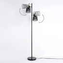 Axyaa Retro Iron 2-Light Floor Lamp for Living Room Bedroom Office Décor