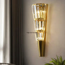 Axyaa Crystal Conical Deluxe Wall Lamp for Study Bedside Living Room Lighting